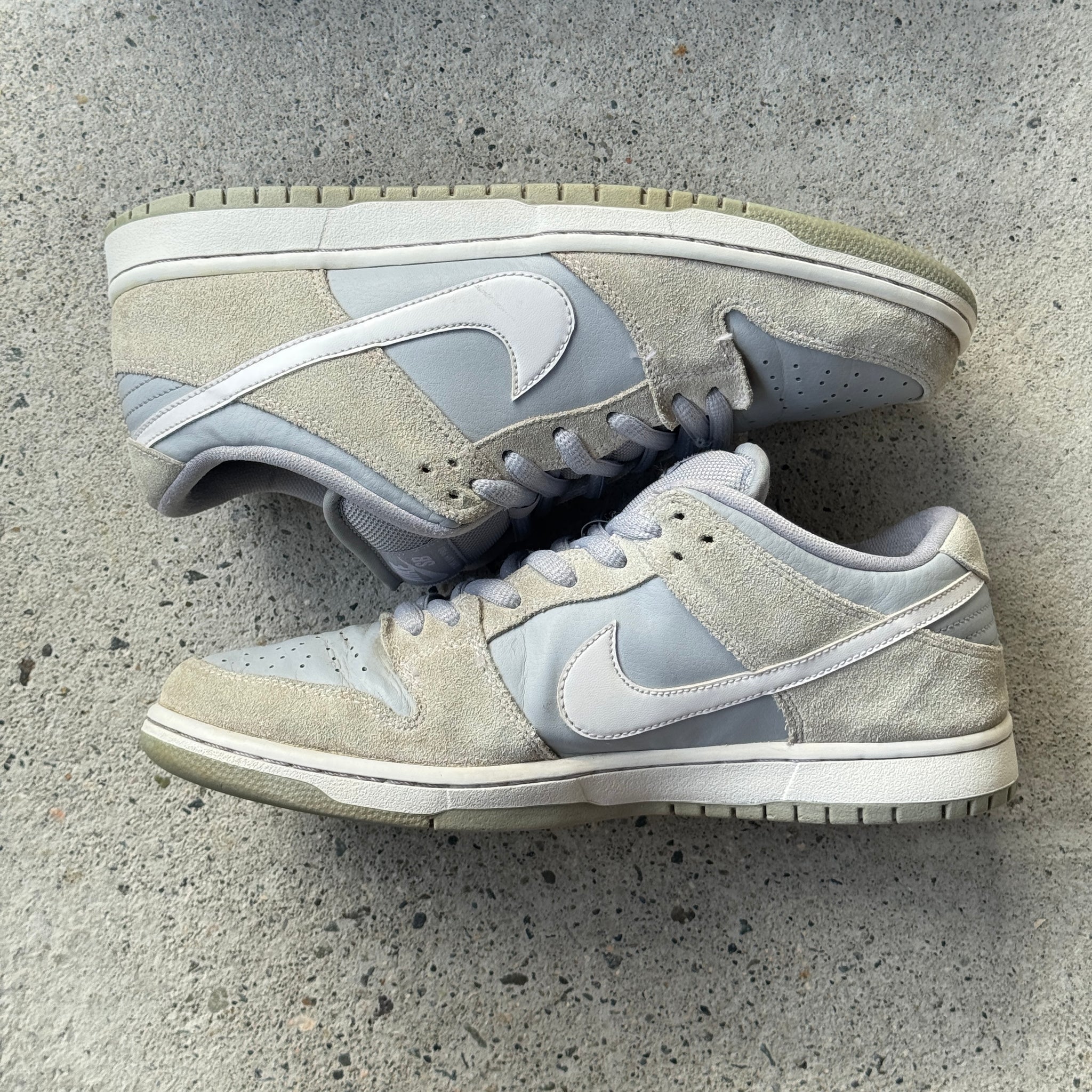 10.5  US - NIKE SB DUNK LOW SUMMIT WHITE WOLF GREY 2018