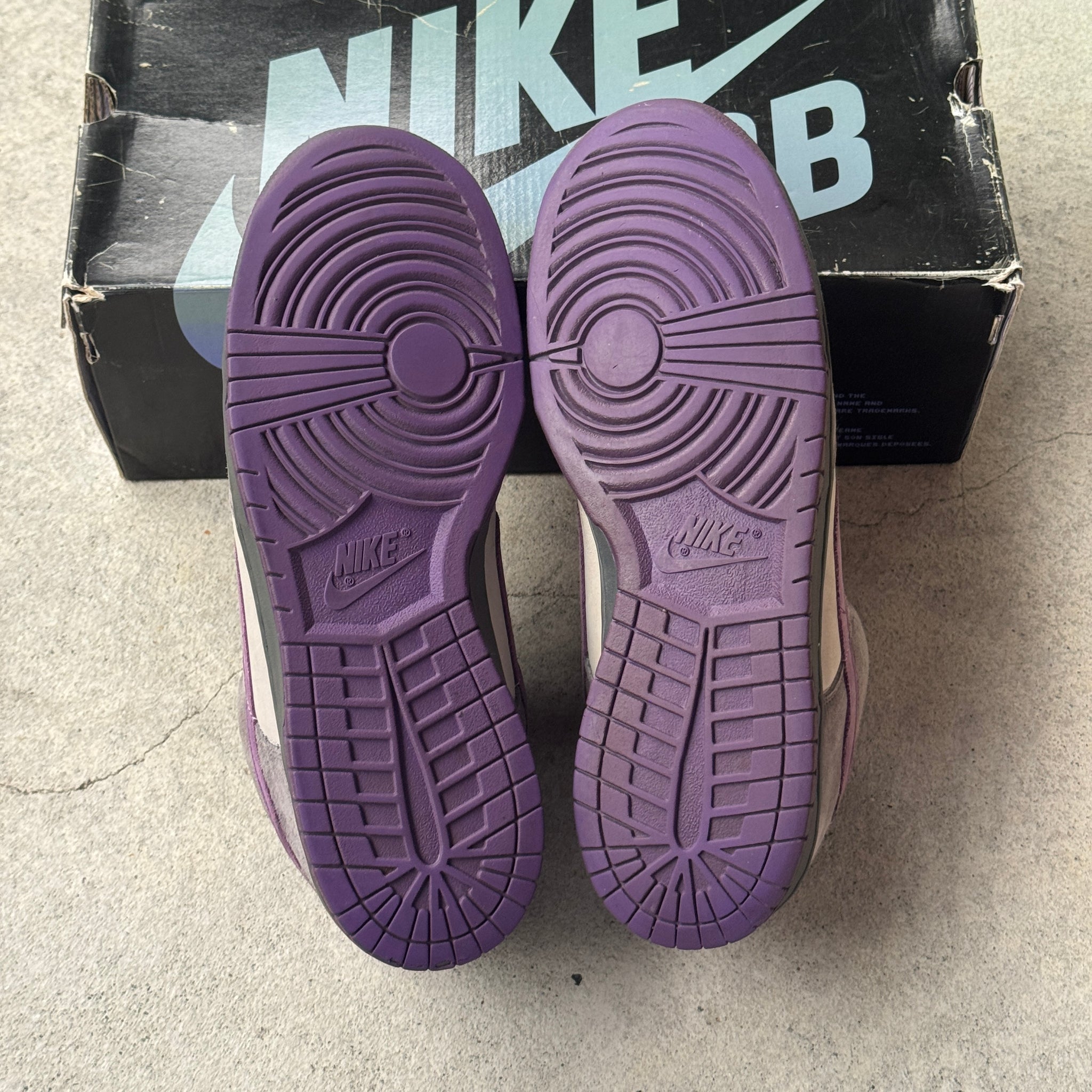 13 US - NIKE SB DUNK LOW PURPLE PIGEON W BOX 2006
