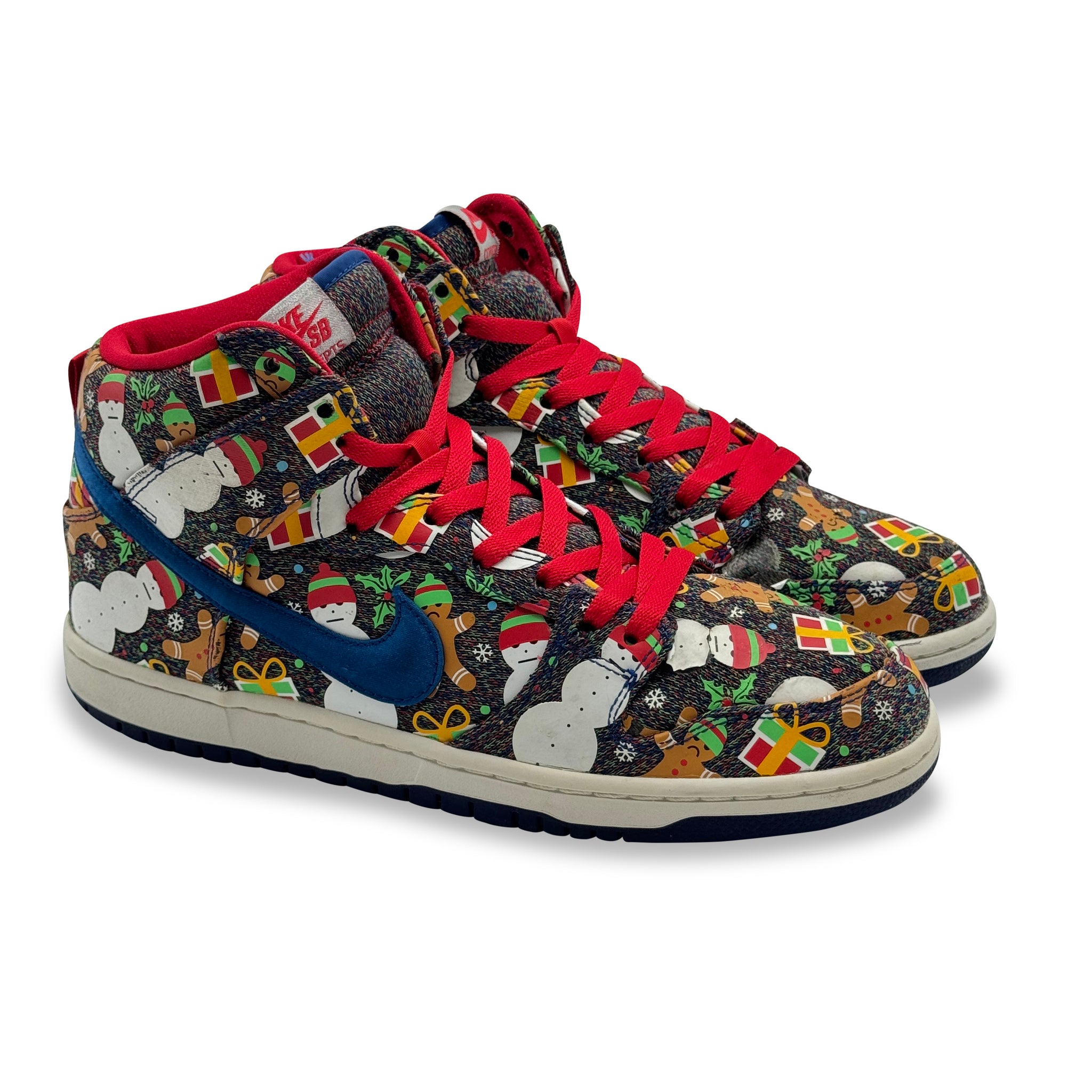 10 US - NIKE SB DUNK HIGH CONCEPTS UGLY CHRISTMAS SWEATER 2017