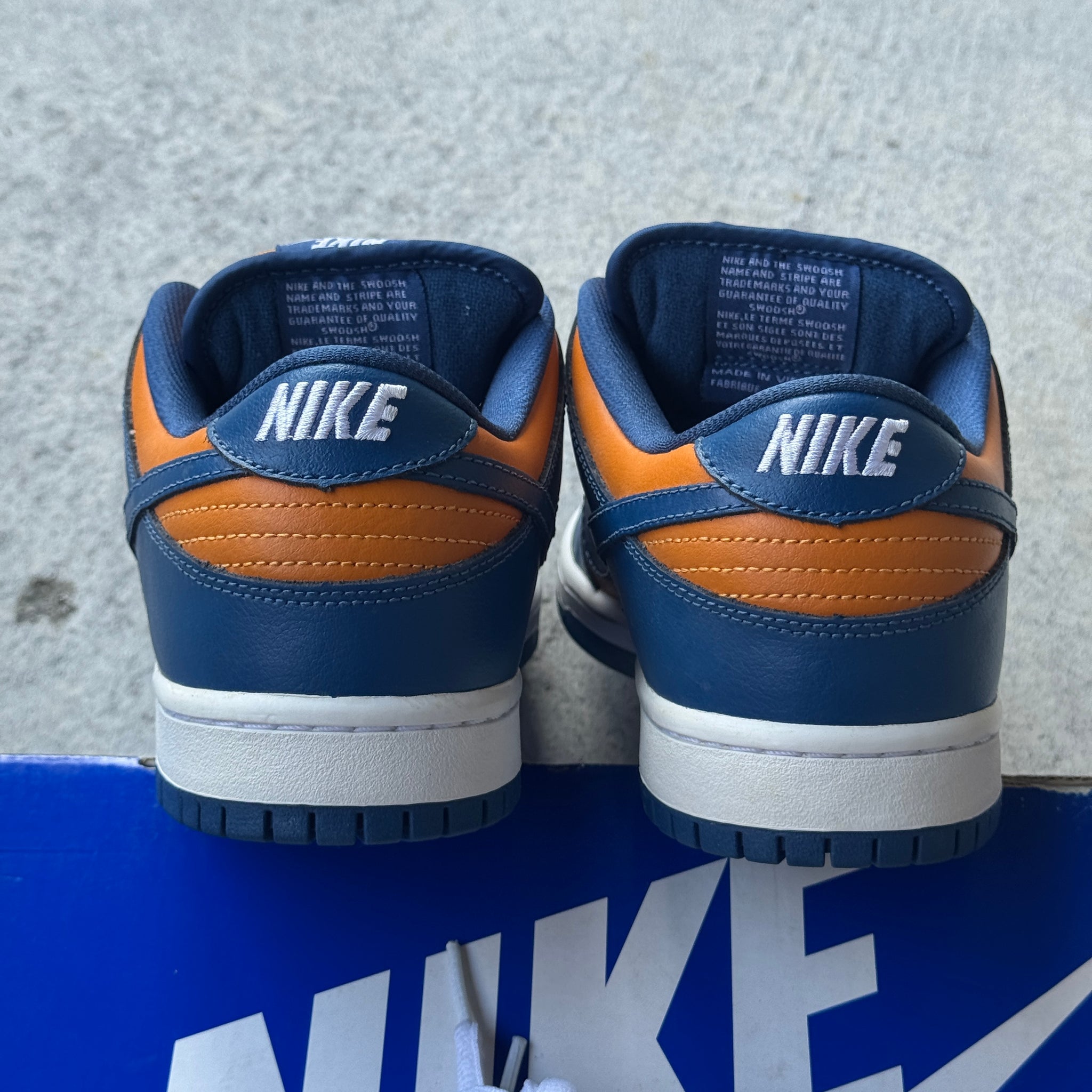 7.5 US - NIKE SB DUNK LOW SUNSET FRENCH BLUE W BOX 2011