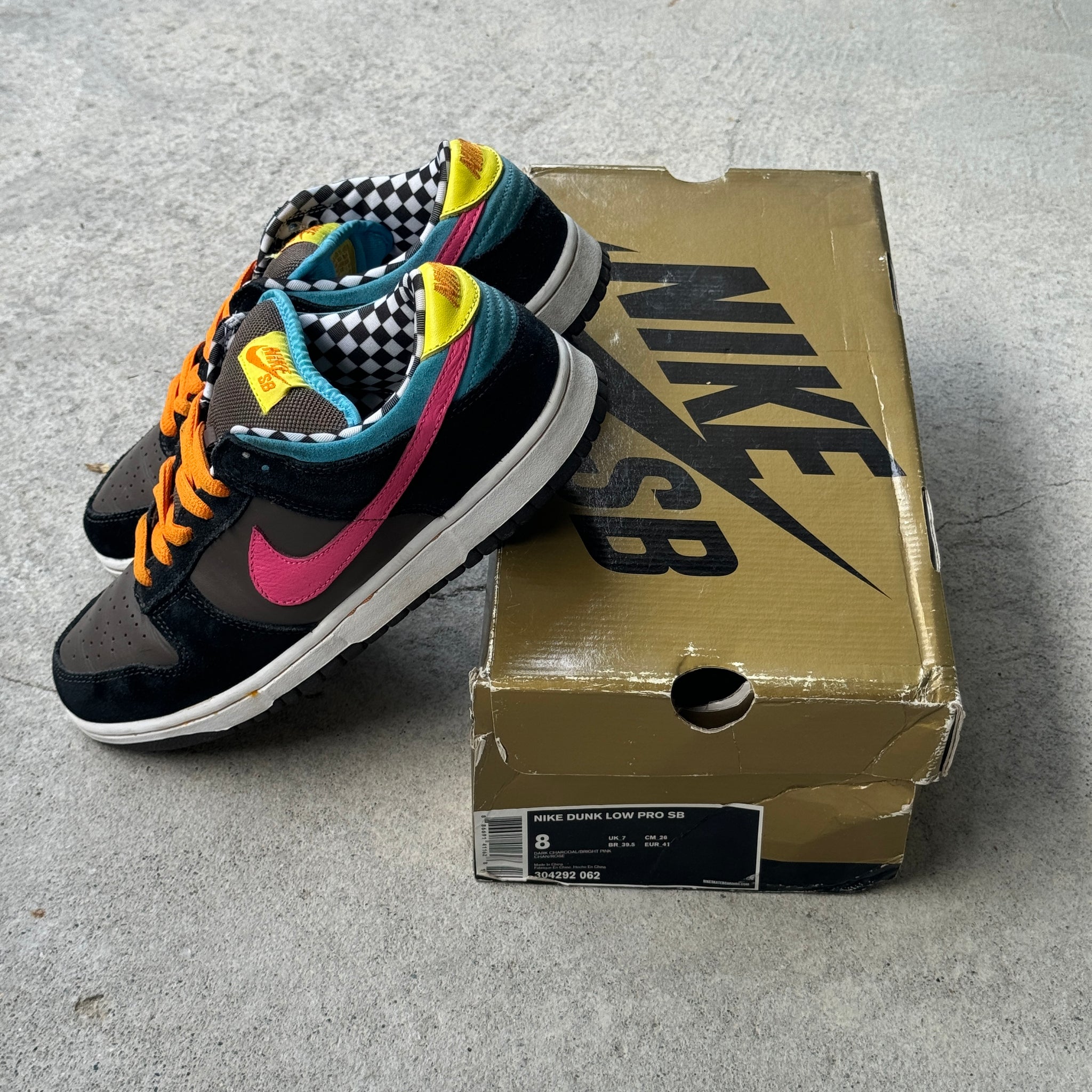 8 US - NIKE SB DUNK LOW 720 DEGREES W BOX 2008