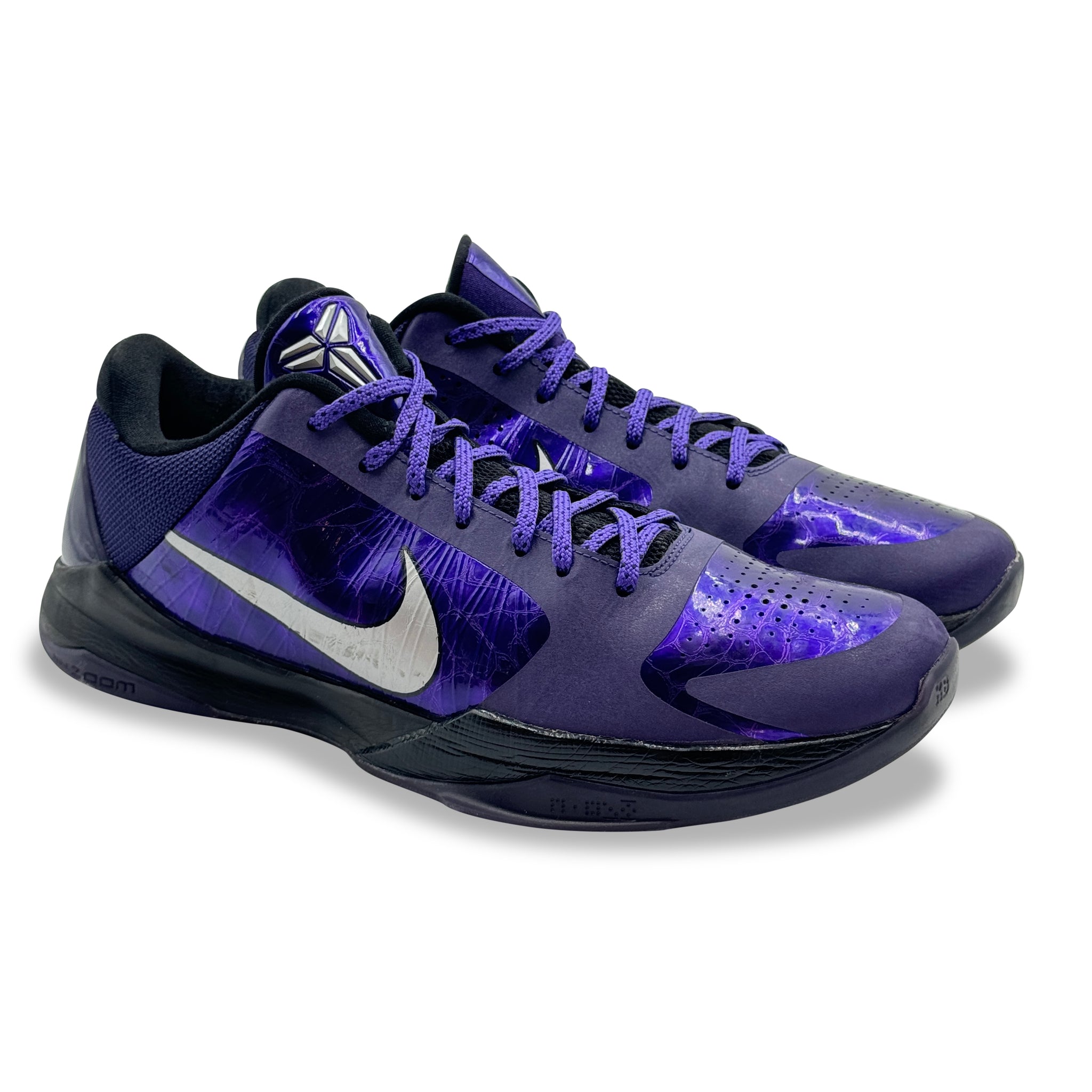 12.5 US - NIKE AIR ZOOM KOBE 5 V PURPLE INK W BOX 2010