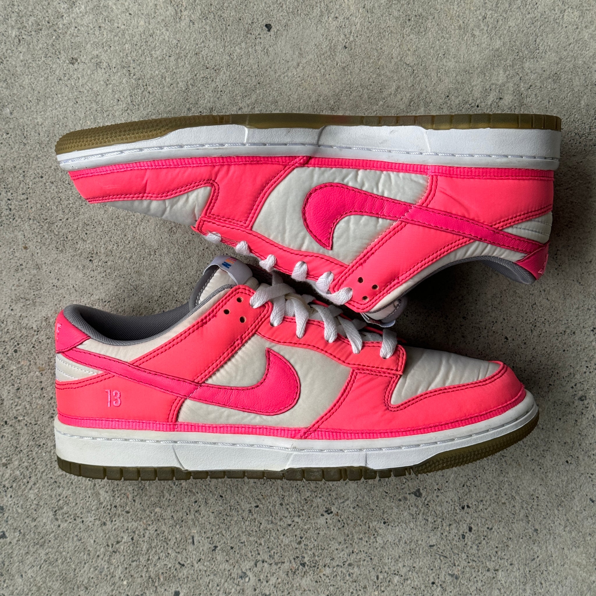 9 US - NIKE DUNK LOW PINK NYLON NIKE ID 2009