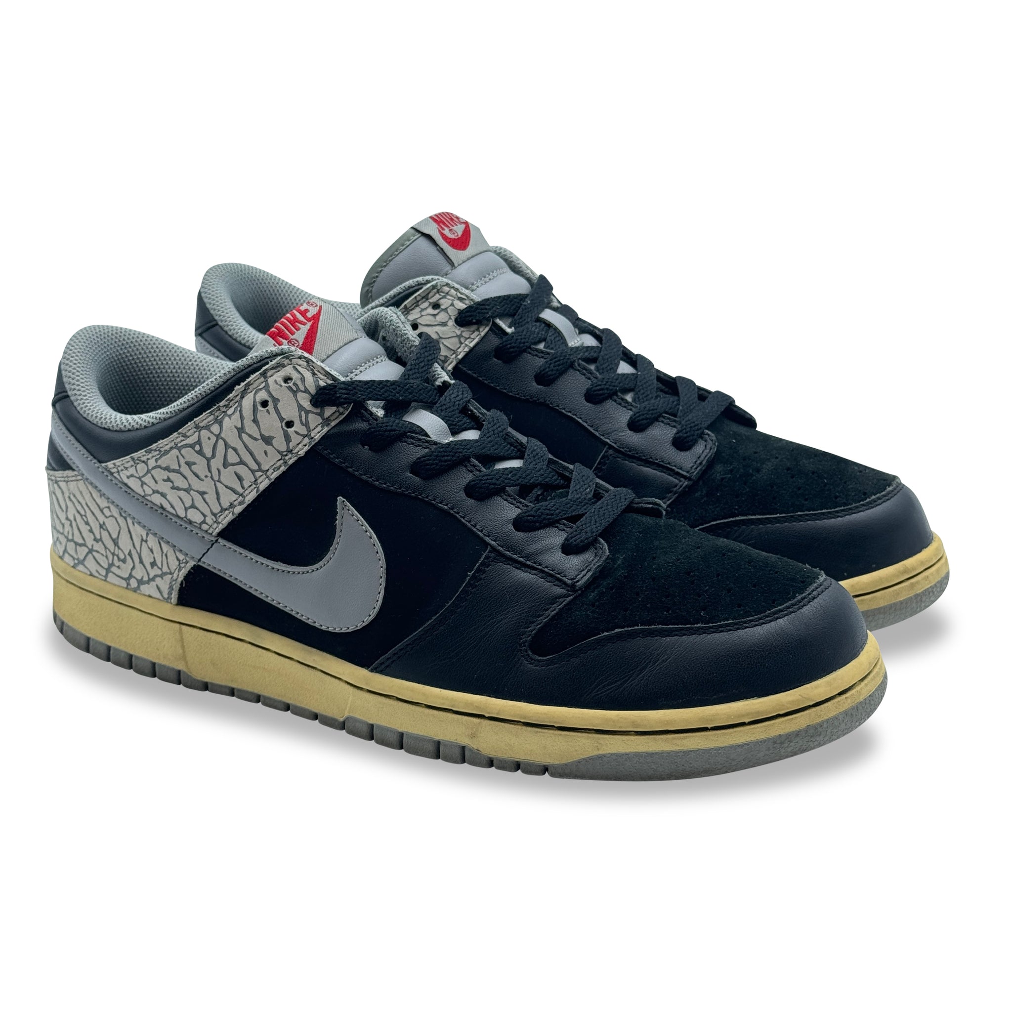12 US - NIKE DUNK LOW CL JPACK BLACK CEMENT 2009