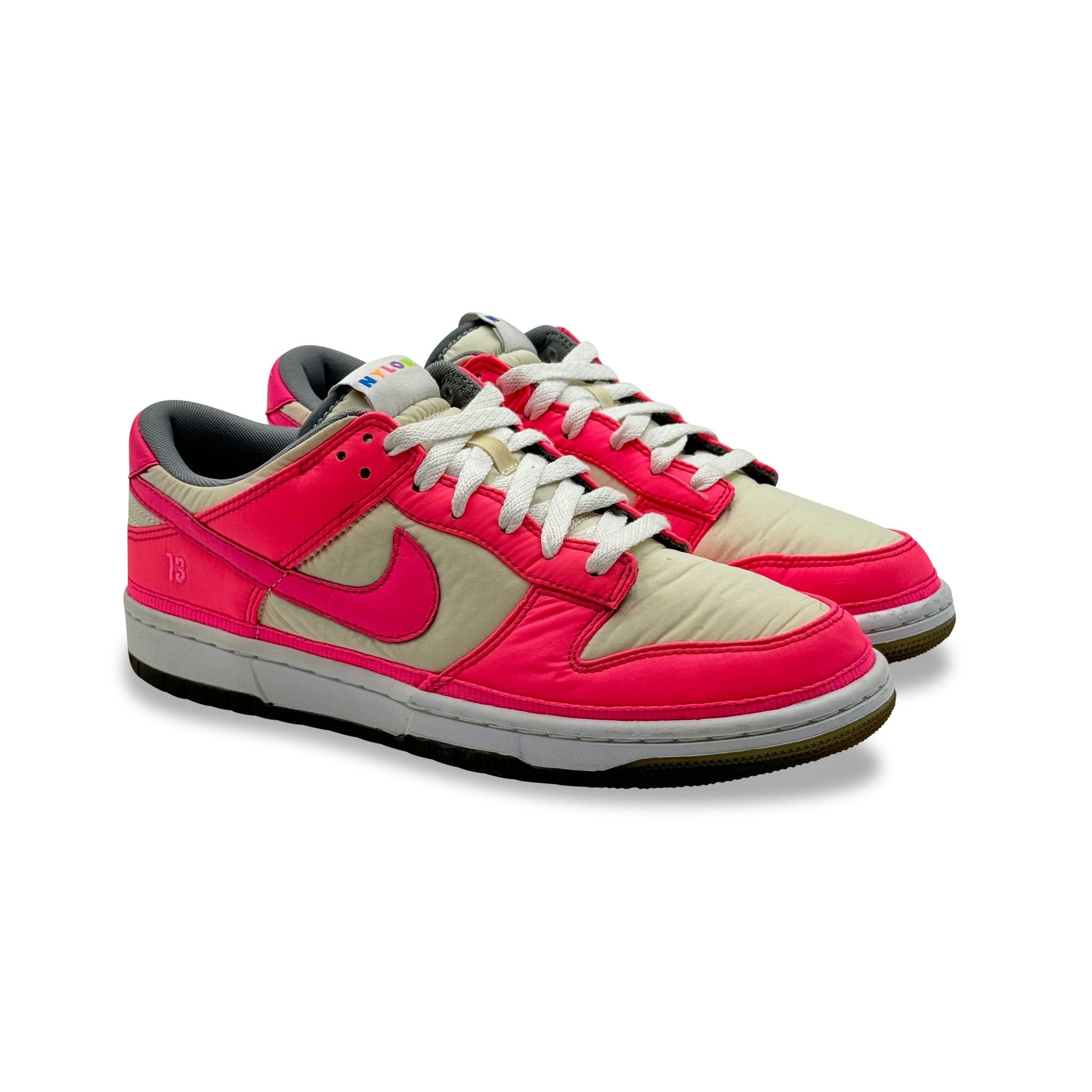 9 US - NIKE DUNK LOW PINK NYLON NIKE ID 2009