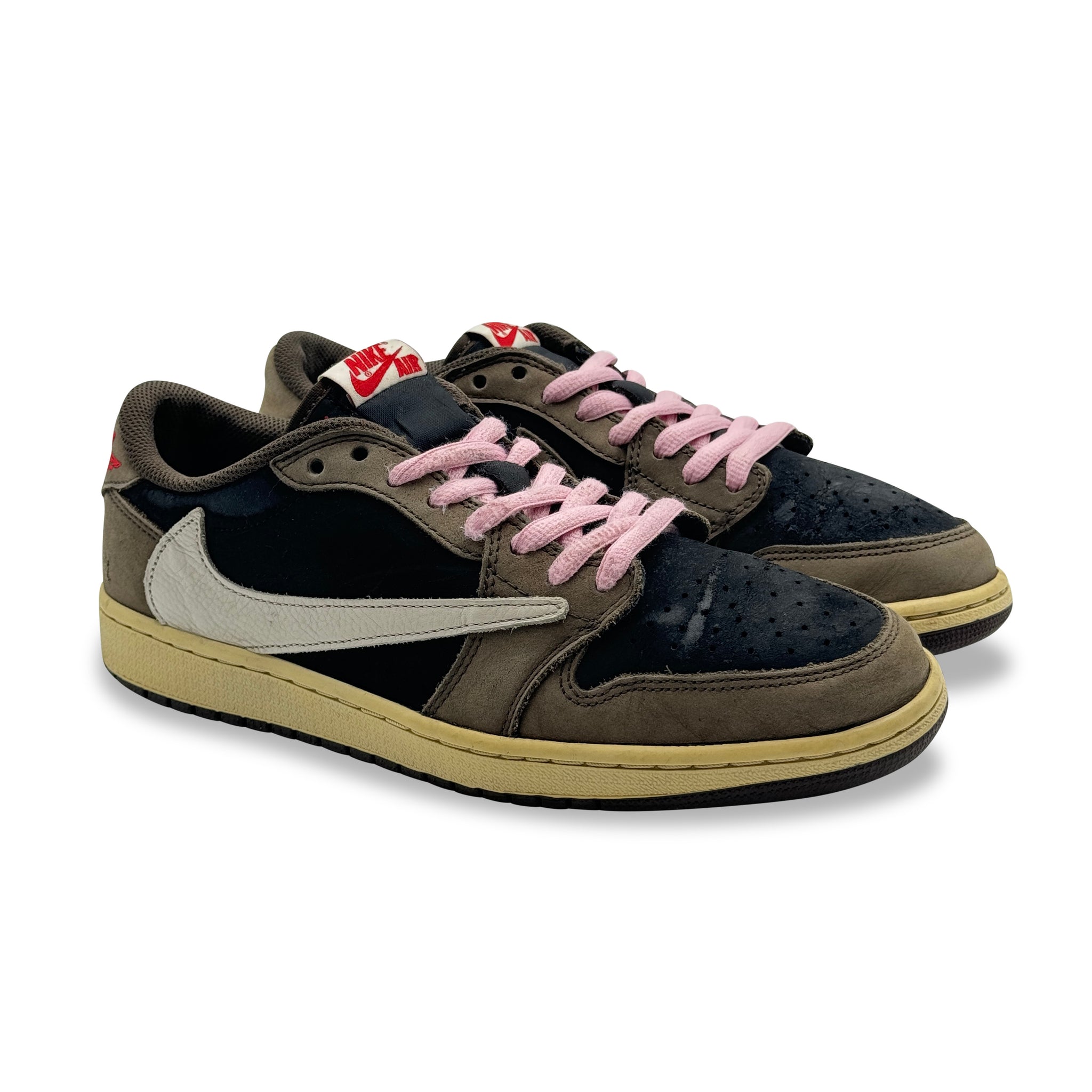 9 US - JORDAN 1 LOW TRAVIS SCOTT MOCHA W BOX 2019