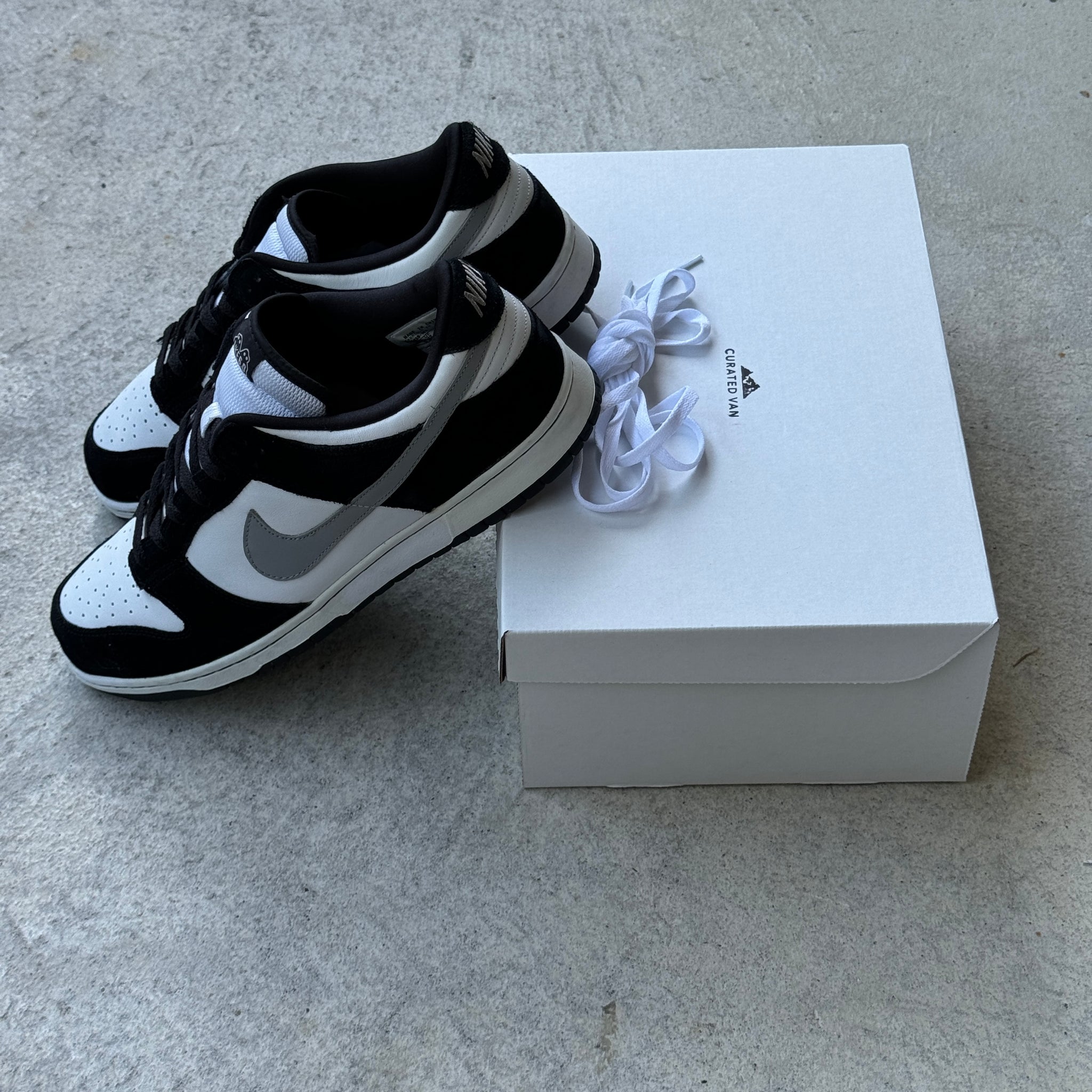 13 US - NIKE DUNK LOW BLACK/SILVER 6.0 2006