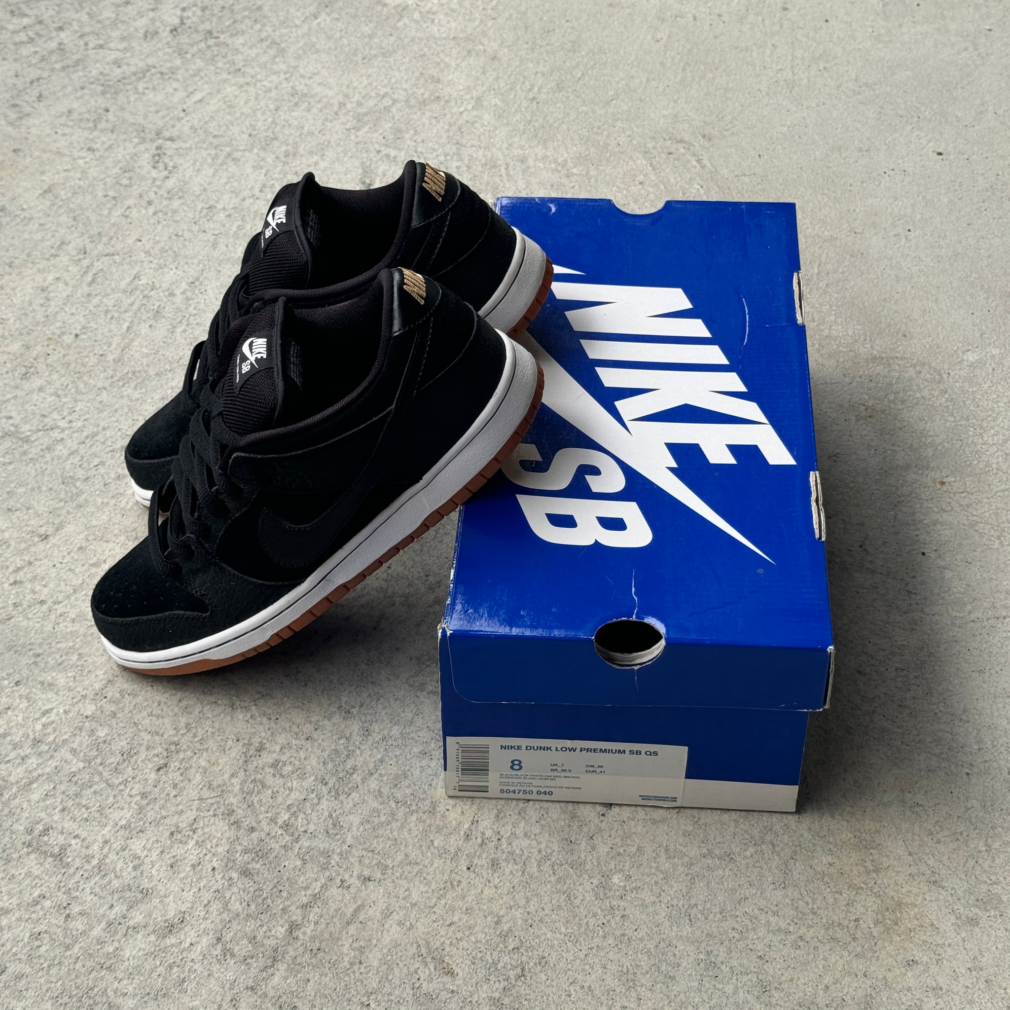 8 US - NIKE SB DUNK LOW NONTOURAGE W BOX 2012