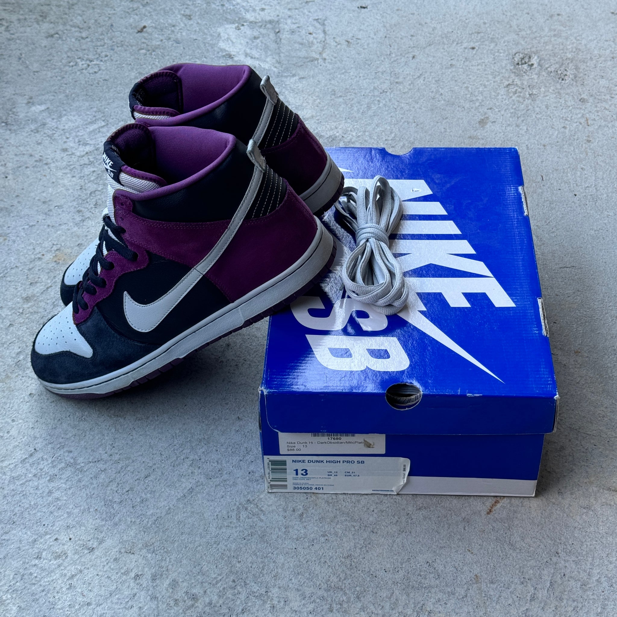 13 US - NIKE SB DUNK HIGH UN-HEAVENS GATE W BOX 2009