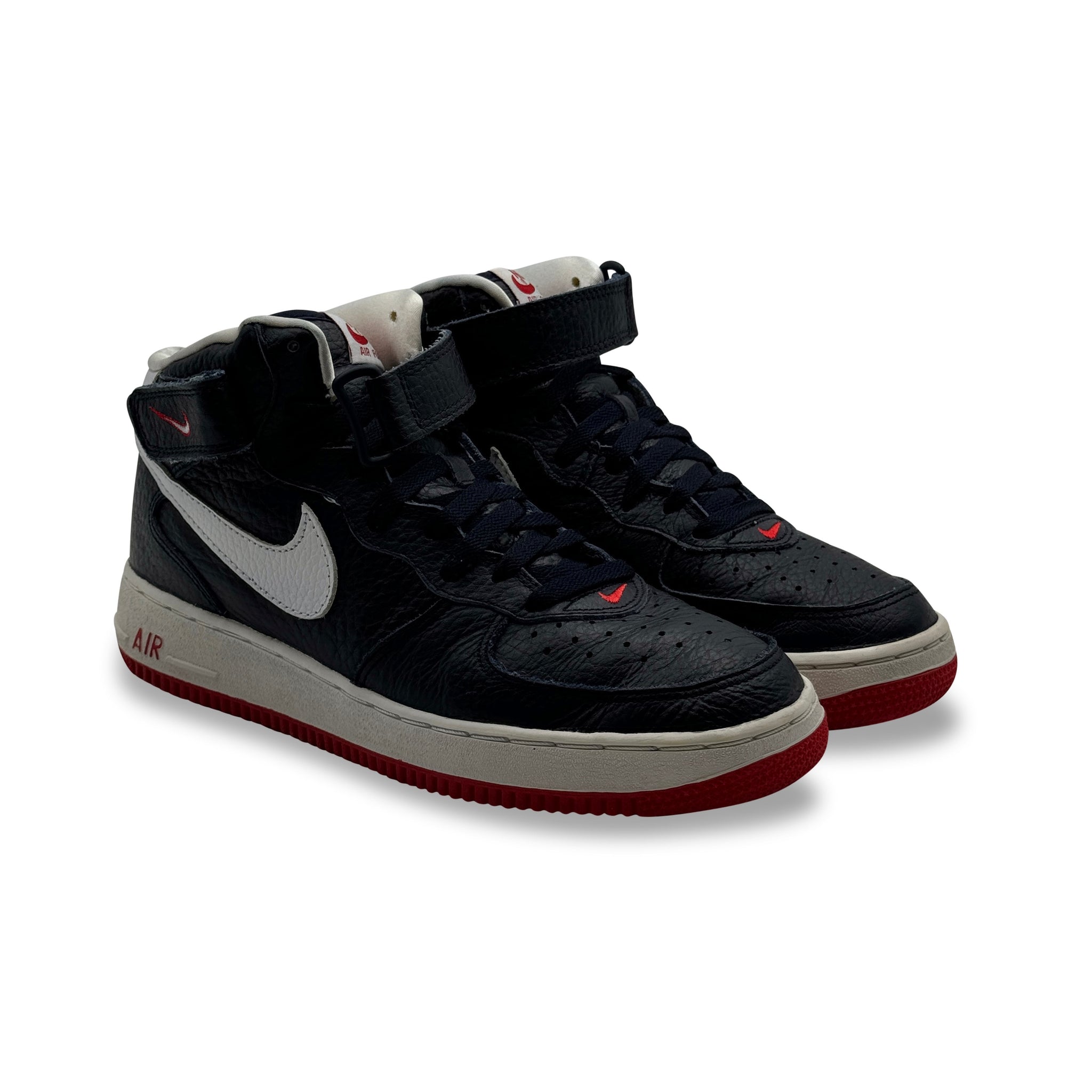 9.5 US - NIKE AIR FORCE 1 MID SC OBSIDIAN/RED 2000