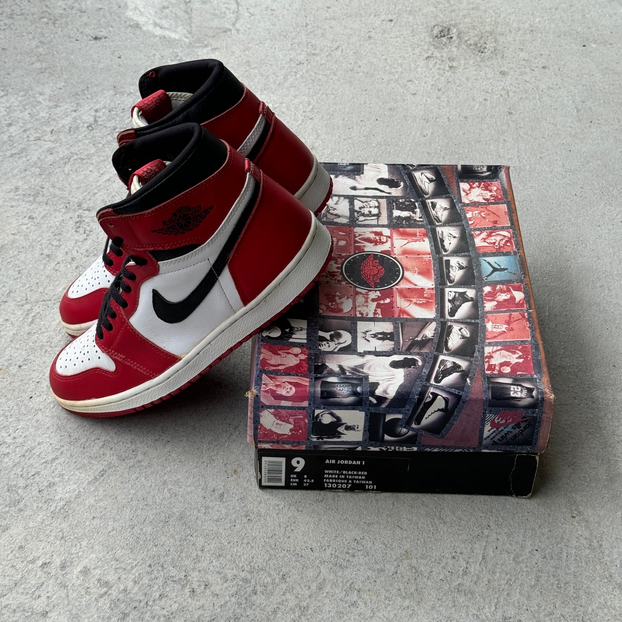 9 US - DS JORDAN 1 CHICAGO W BOX 1995