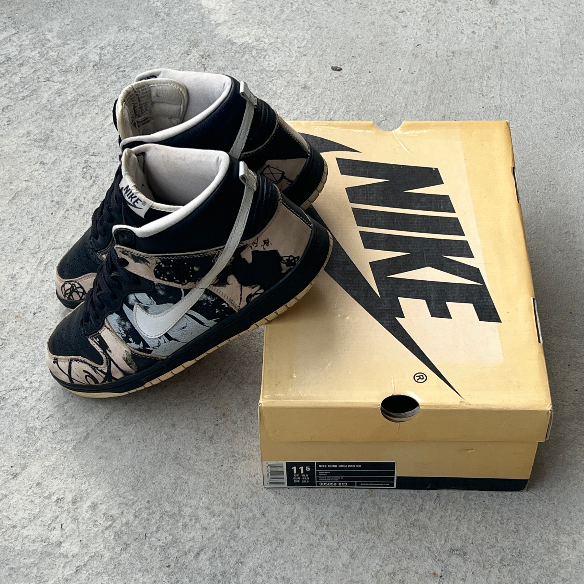 11.5 US - NIKE SB DUNK HIGH UNKLE W BOX 2004