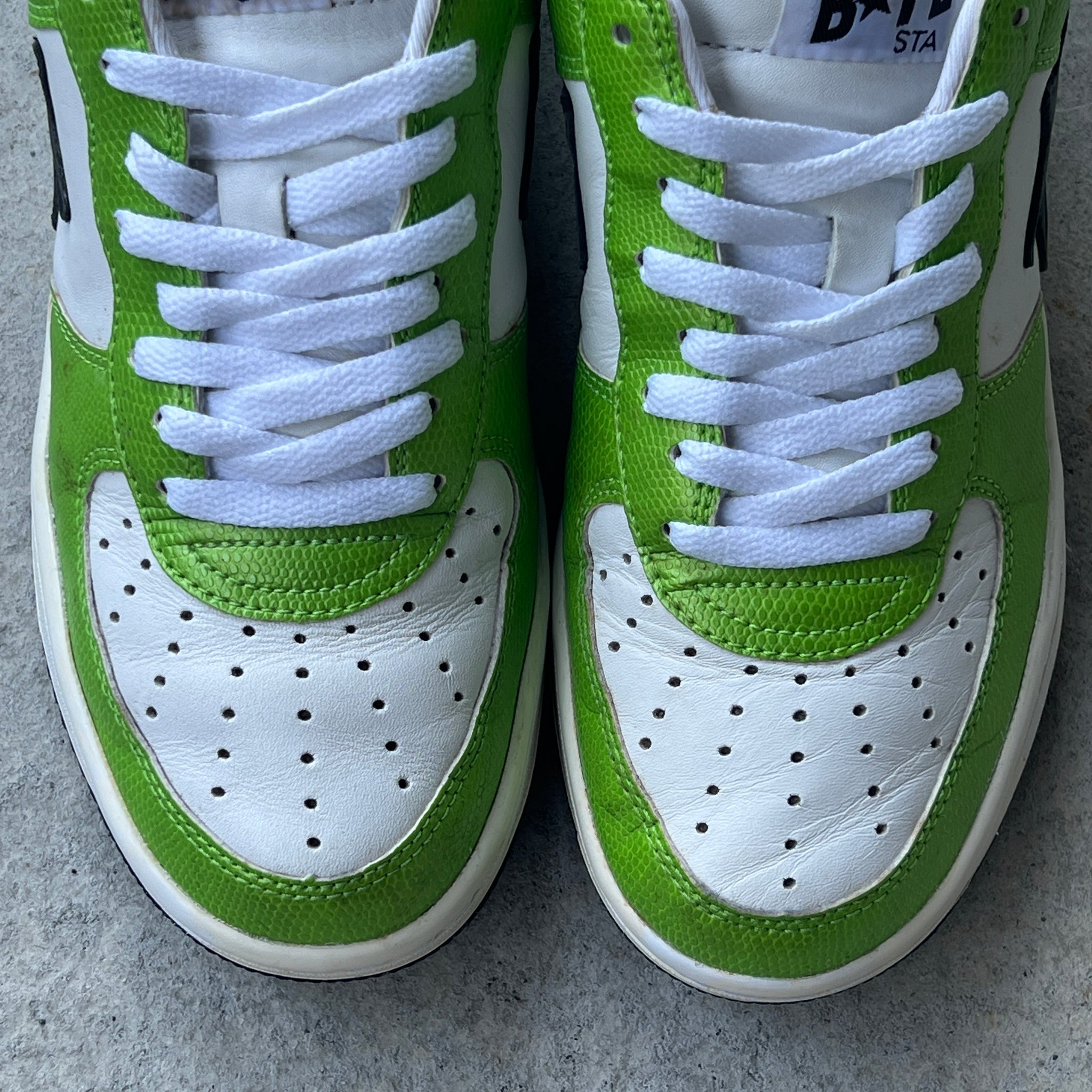 9.5 US - BAPESTA FS-001 GREEN SNAKESKIN W BOX 2006