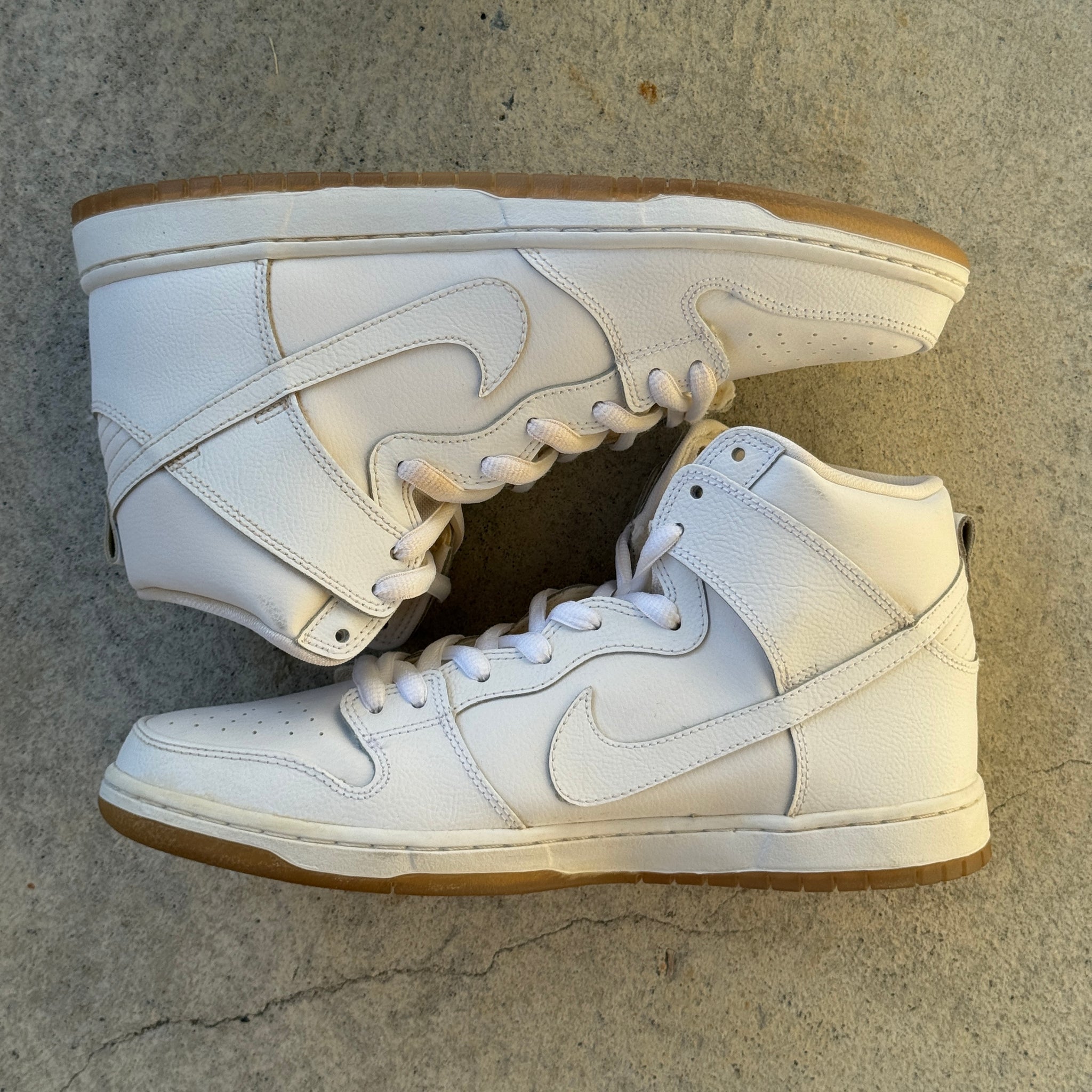 10 US - DS NIKE SB DUNK HIGH WHITE ICE W BOX 2014