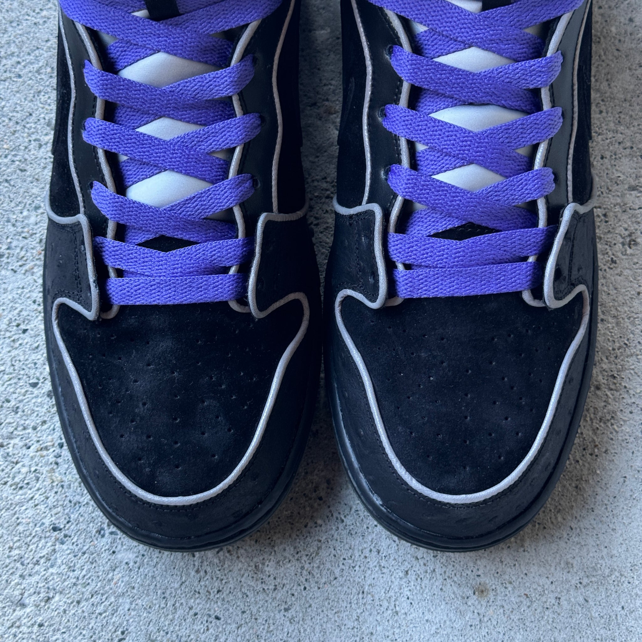 13 US - NIKE SB DUNK HIGH BLACK PURPLE BOX 2016