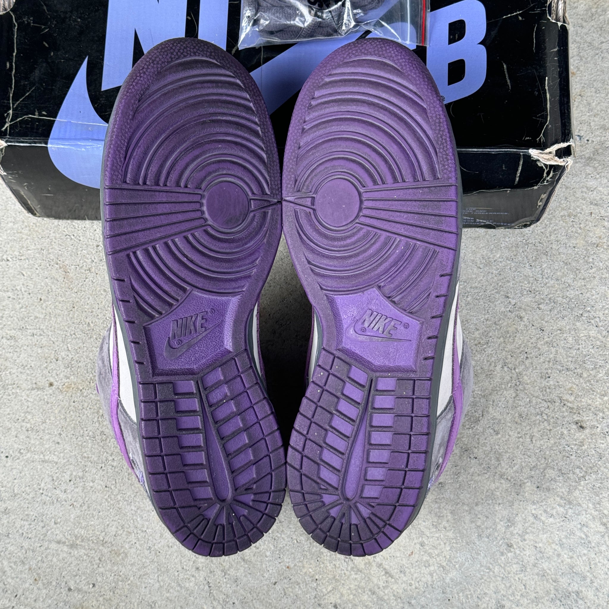 13 US - NIKE SB DUNK LOW PURPLE PIGEON W BOX 2006