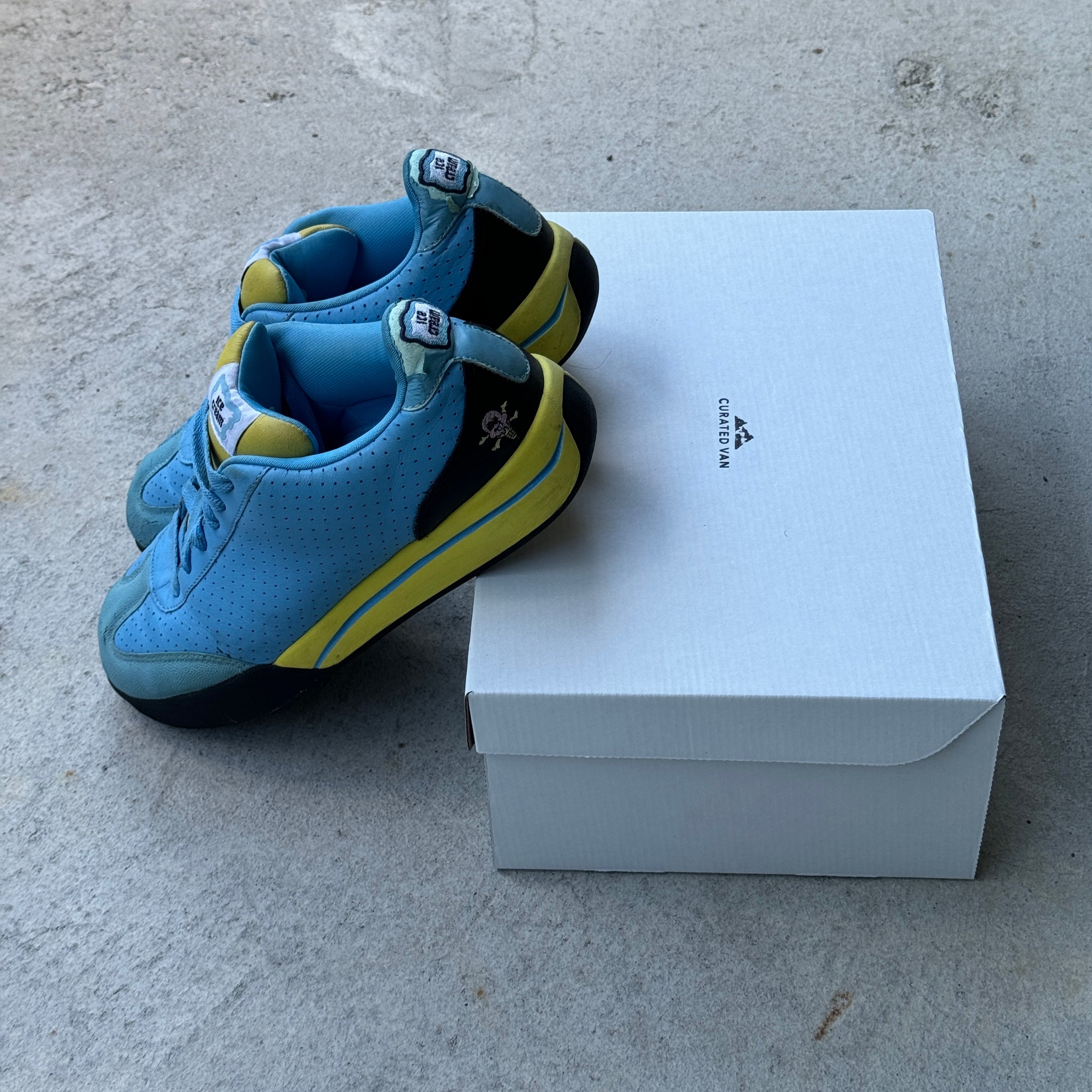 10.5 US - REEBOK ICECREAM BOARDFLIP BLUE/YELLOW 2006