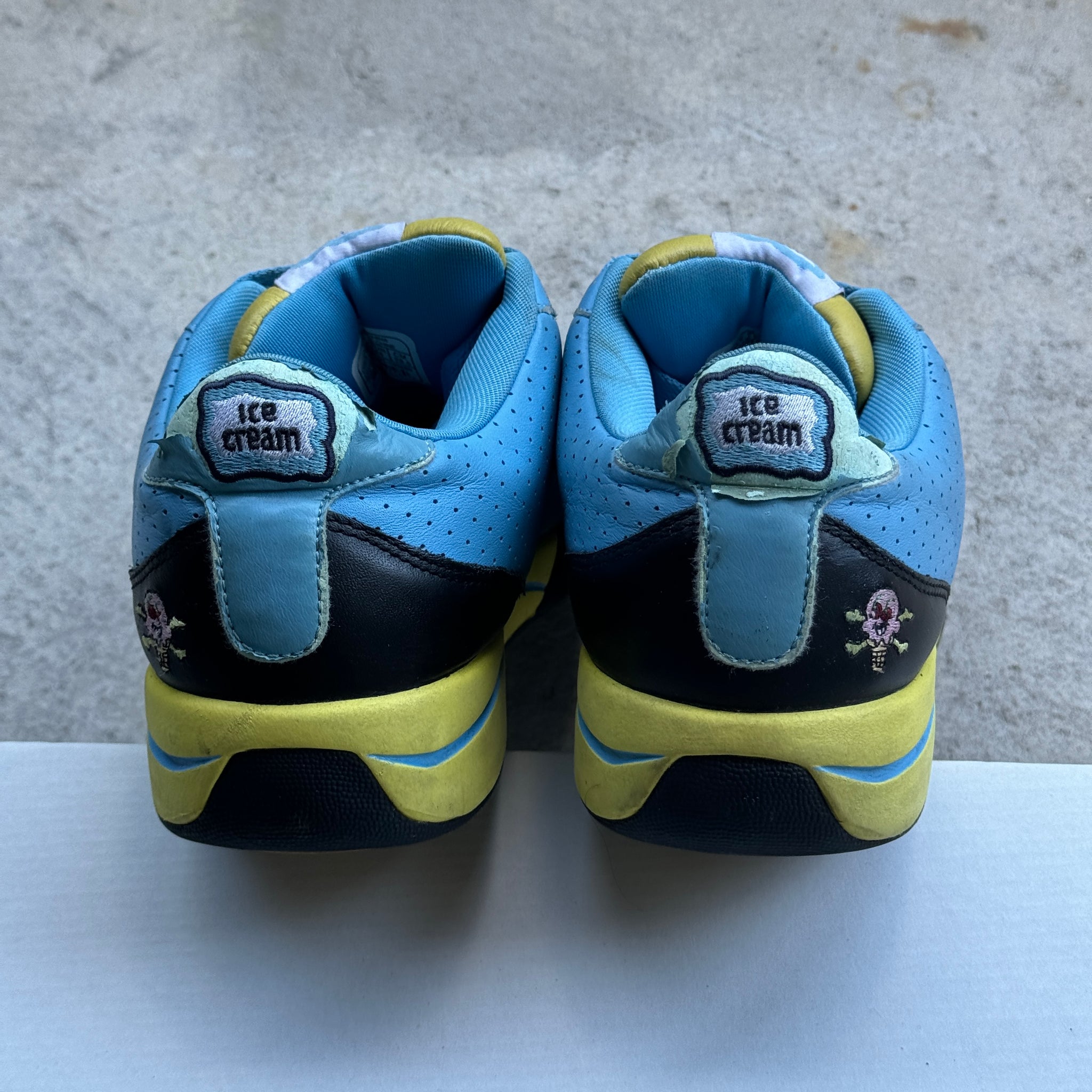 10.5 US - REEBOK ICECREAM BOARDFLIP BLUE/YELLOW 2006