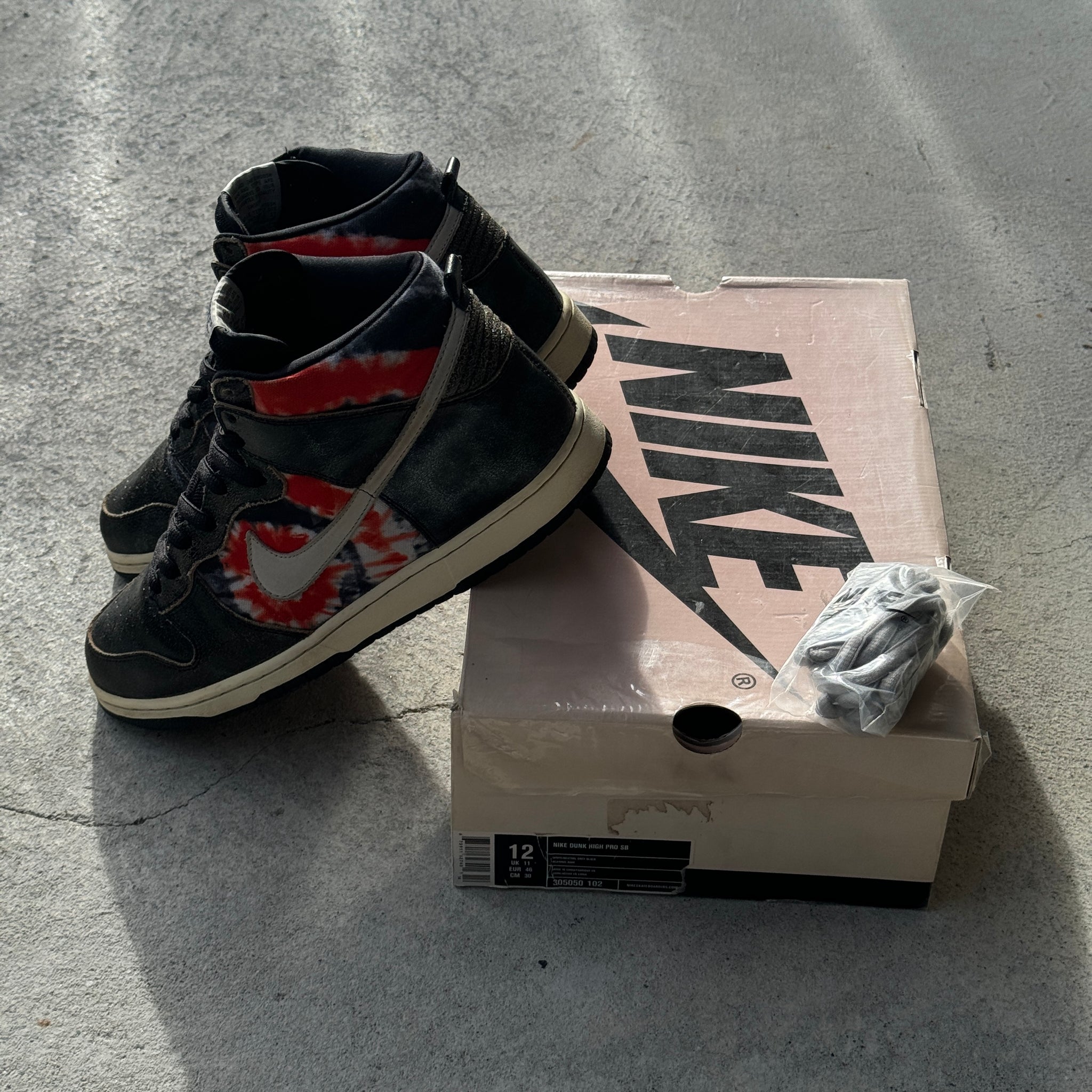 12 US - NIKE SB DUNK HIGH HUF W BOX 2004